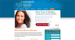 Desktop Screenshot of monarchmedspa.com